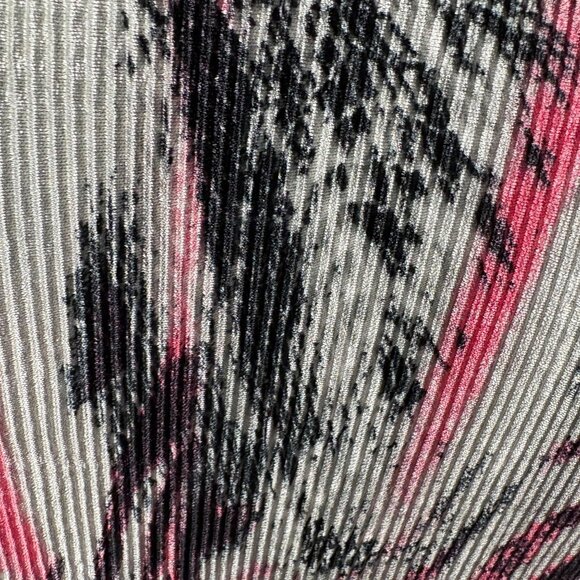 Southern Lady Open Cardigan Womens Size Large Pink Black Gray Zebra Print Jacket - Picture 5 of 8